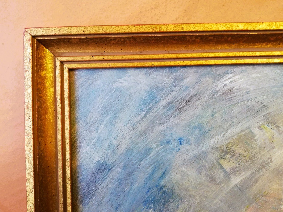 Huile sur isorel signée COWEZ-photo-3