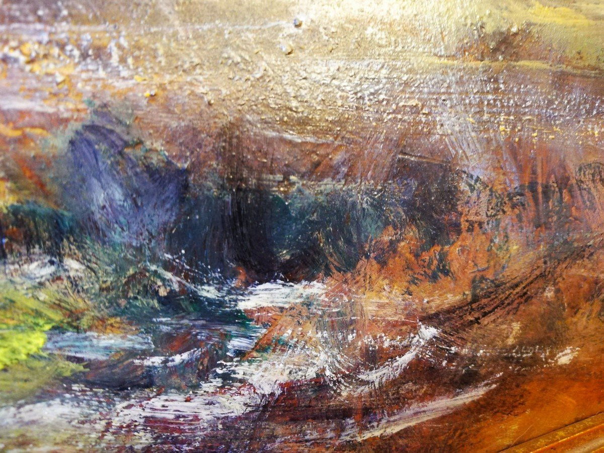 Huile sur isorel signée COWEZ-photo-4