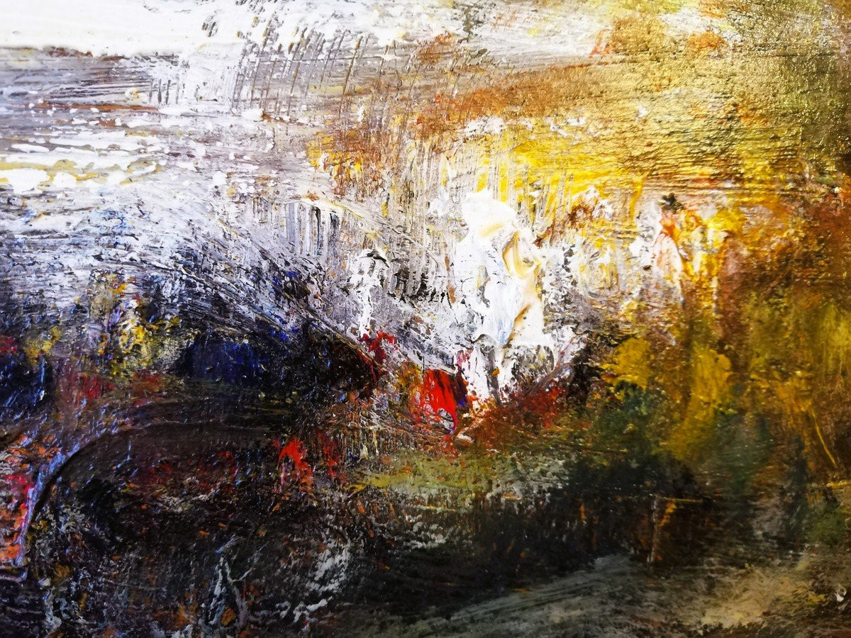 Huile sur isorel signée COWEZ-photo-5