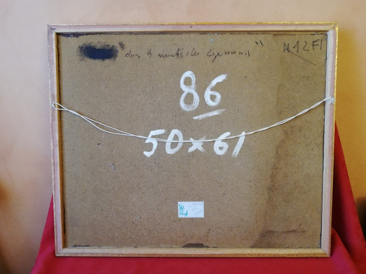 Huile sur isorel signée COWEZ-photo-6