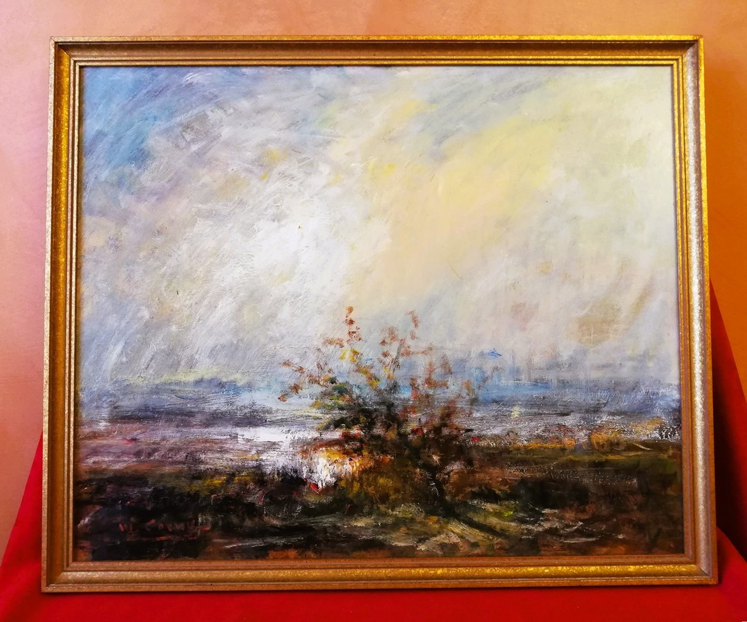 Huile sur isorel signée COWEZ