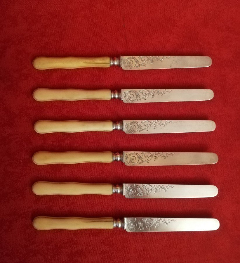 Six couteaux argent -photo-2