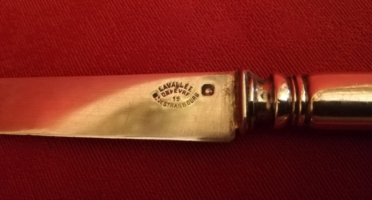 Série de dix couteaux en argent -photo-7