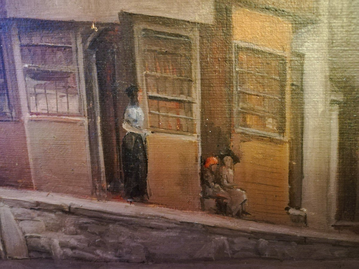 Huile sur panneau encadrée -photo-4