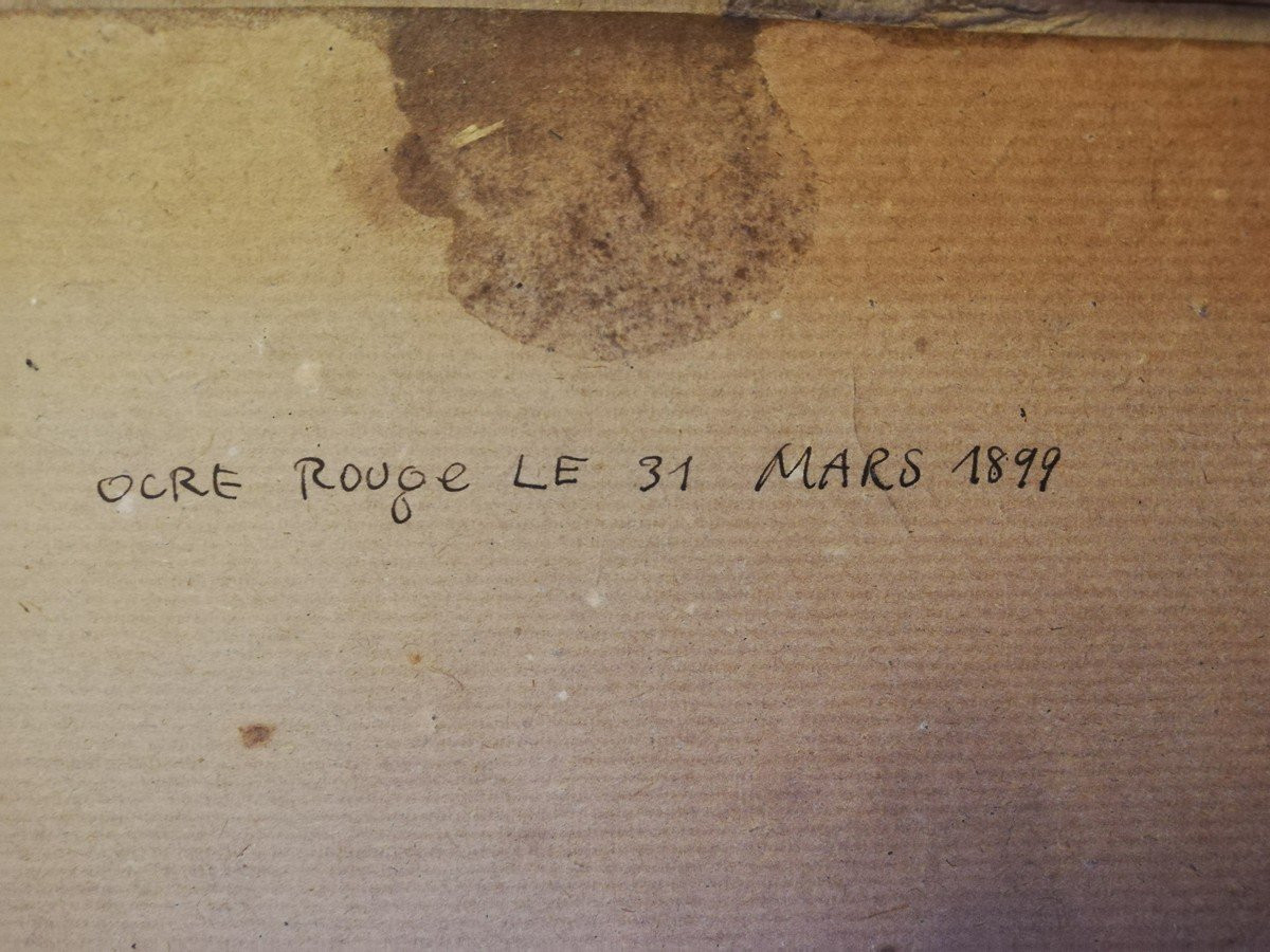 Huile sur panneau encadrée -photo-4