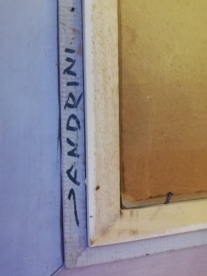 Huile sur panneau encadrée -photo-6