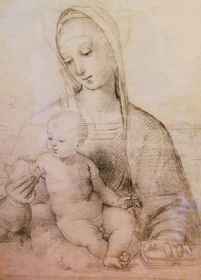 Dessin Vierge à l'enfant -photo-2