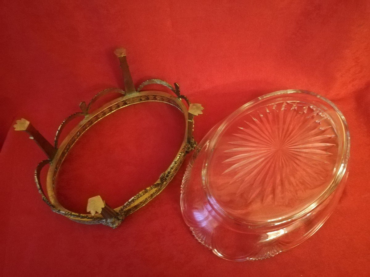 Bronze Mounted Crystal Bowl -photo-8