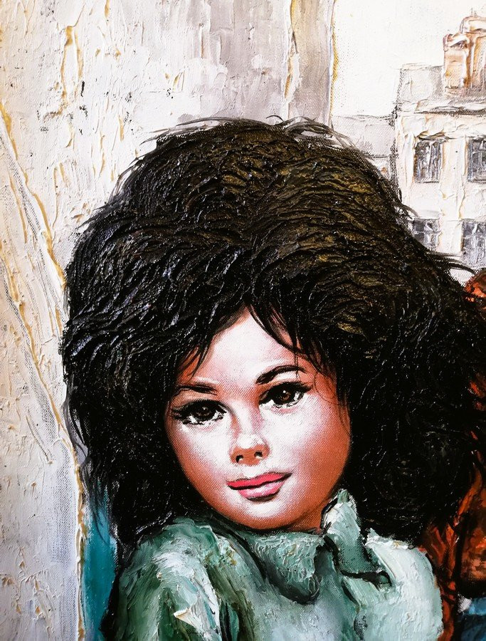 Huile sur toile encadrée -photo-3