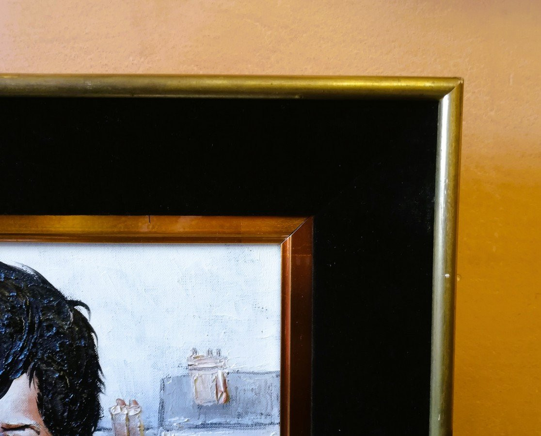 Huile sur toile encadrée -photo-4