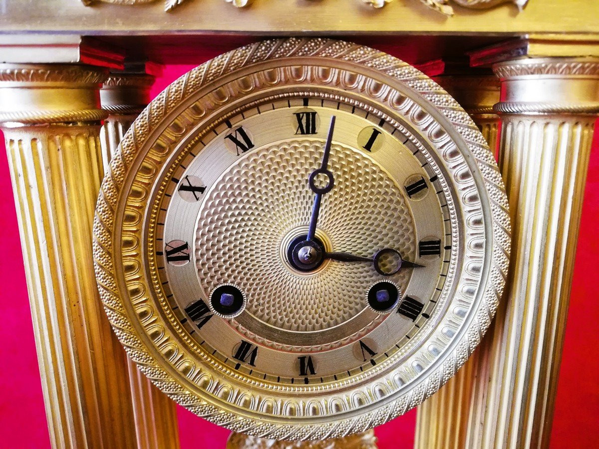 Gilt Bronze Portico Clock-photo-3