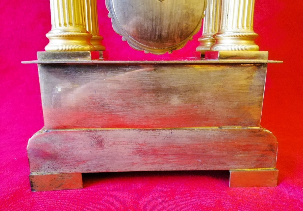 Gilt Bronze Portico Clock-photo-5