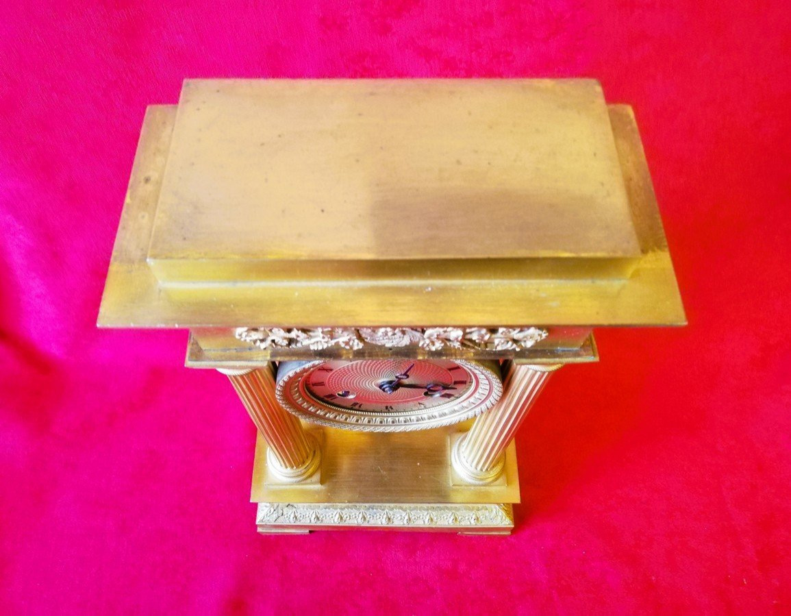 Gilt Bronze Portico Clock-photo-7