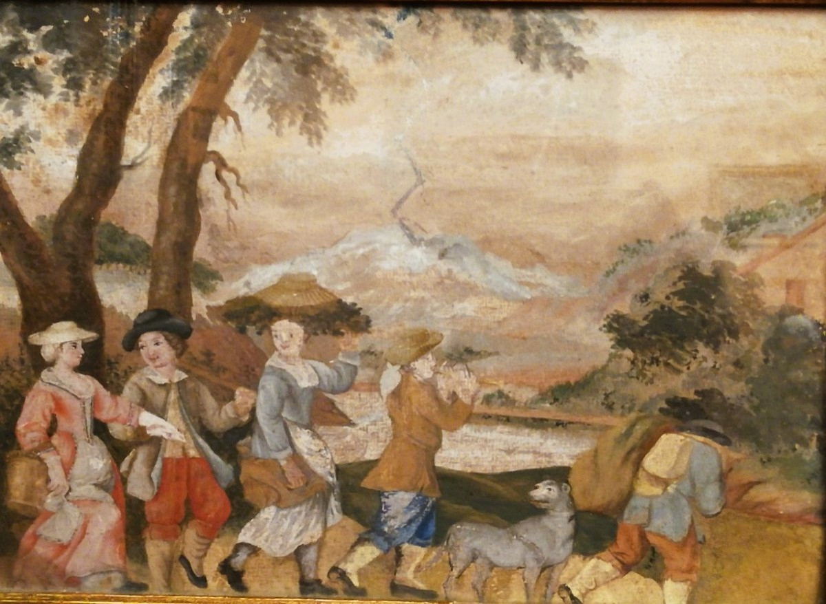 Gouache 18ème siècle -photo-2