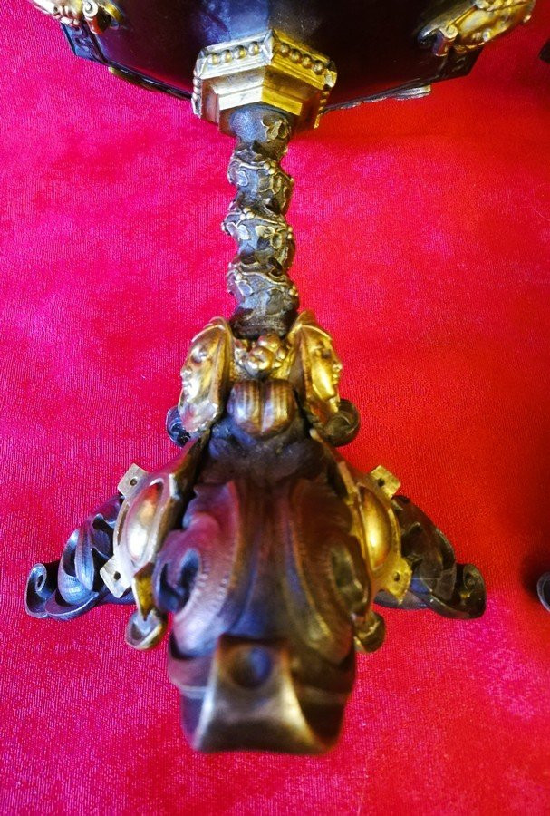 Paire de coupes en bronze -photo-3