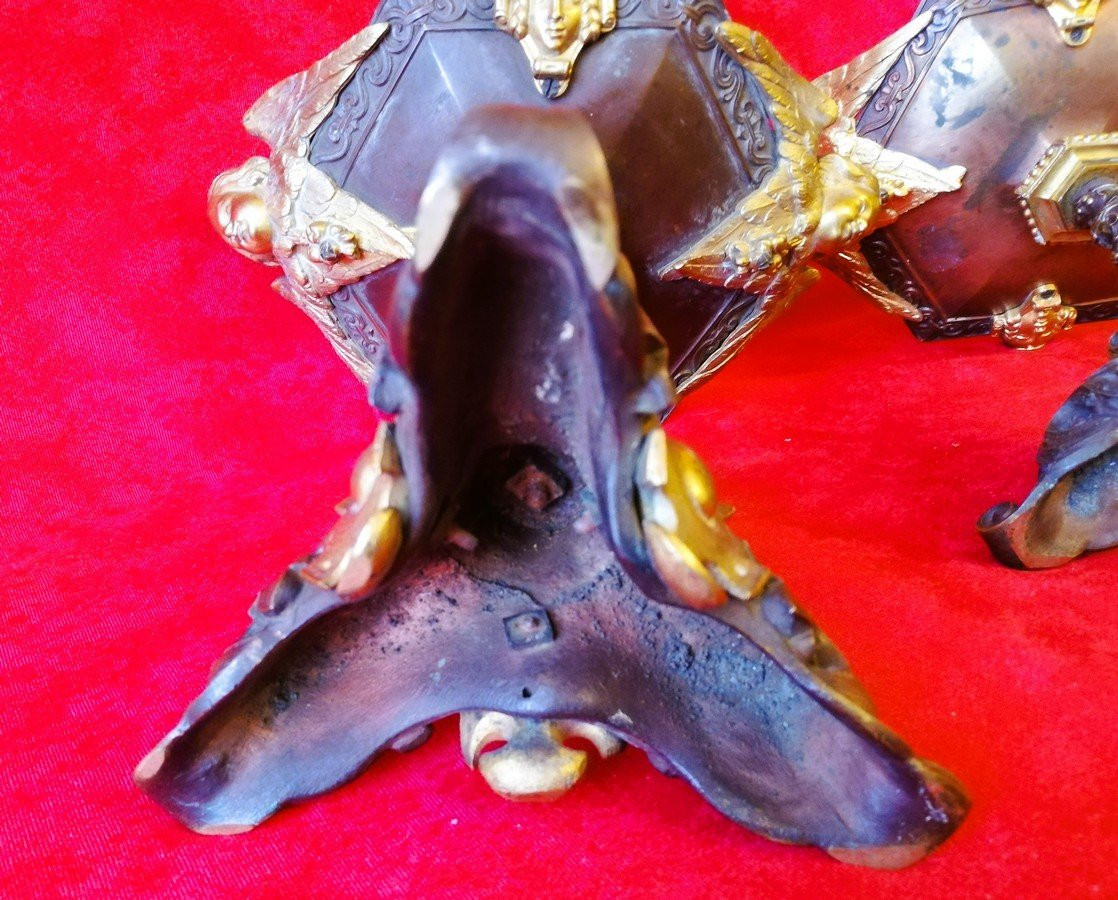 Paire de coupes en bronze -photo-6
