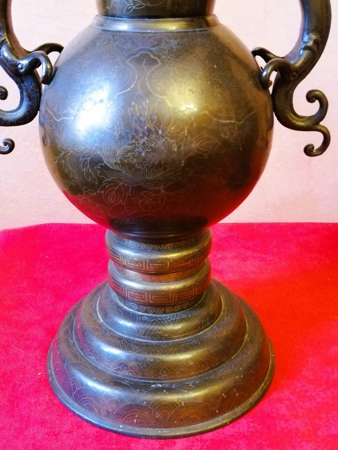 Grande paire de vases de la Chine -photo-2