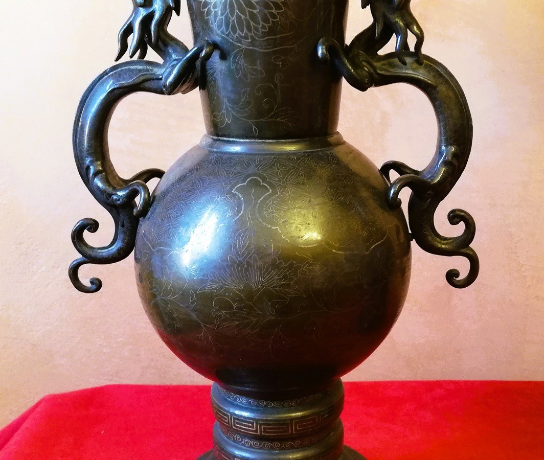 Grande paire de vases de la Chine -photo-6