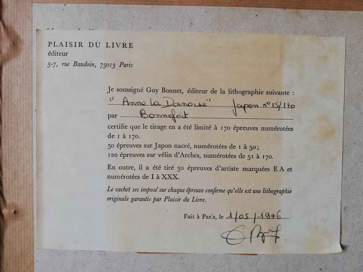 Lithographie encadrée -photo-7