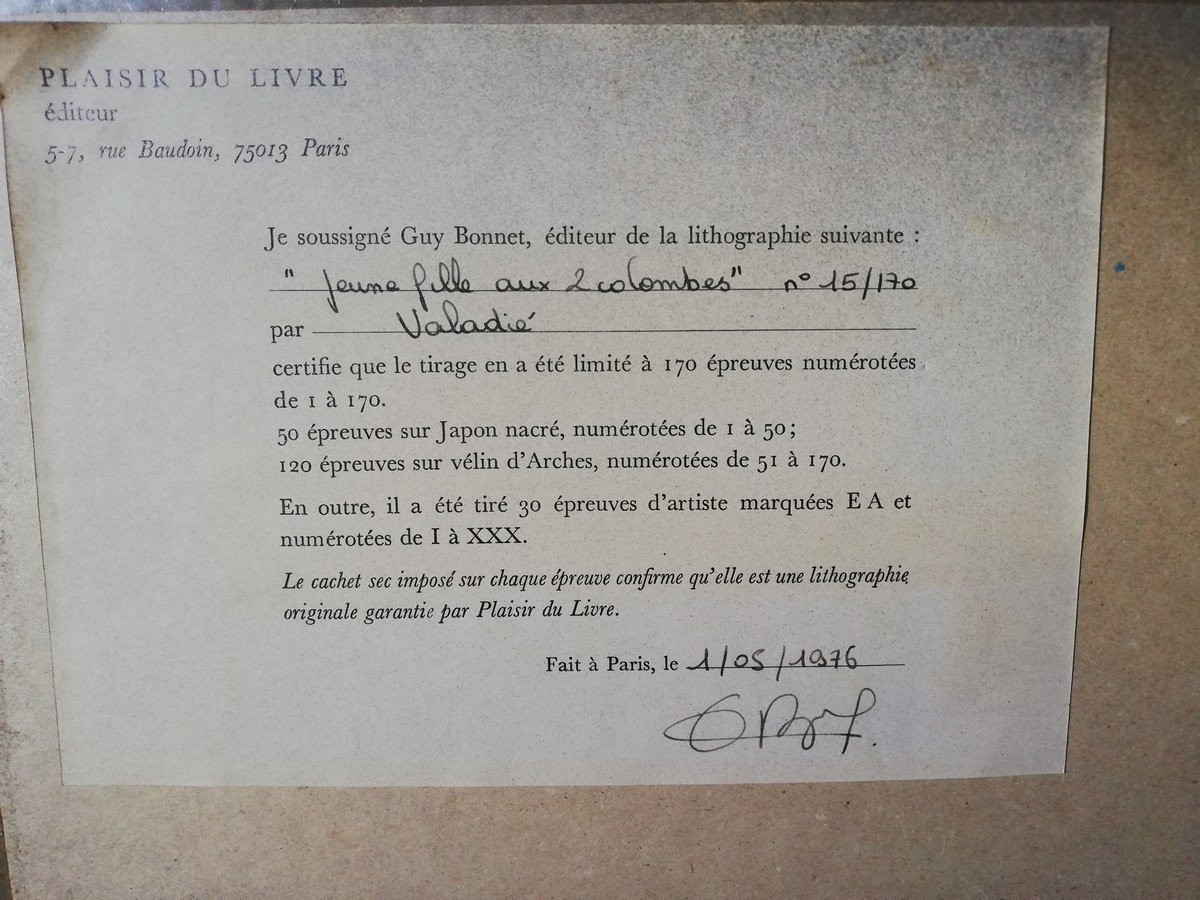 Lithograph By Jean-baptiste Valadie -photo-6