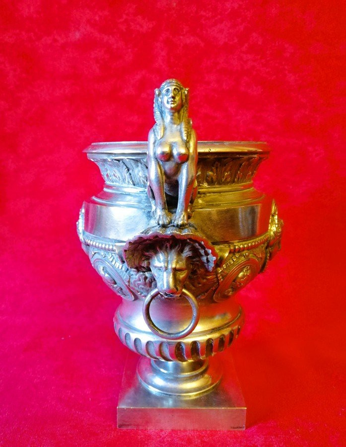 Empire Style Silvered Bronze Cup -photo-1