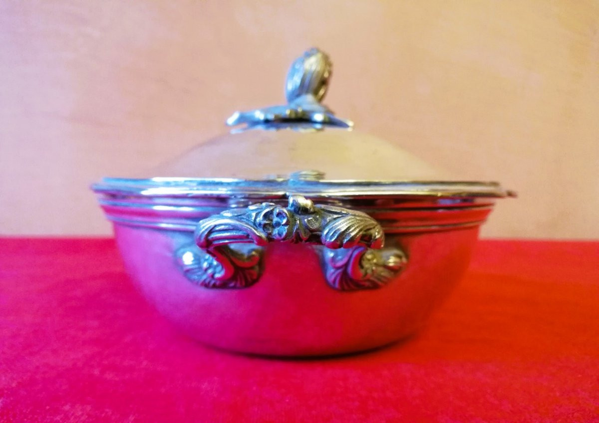 Bouillon en métal argenté -photo-4