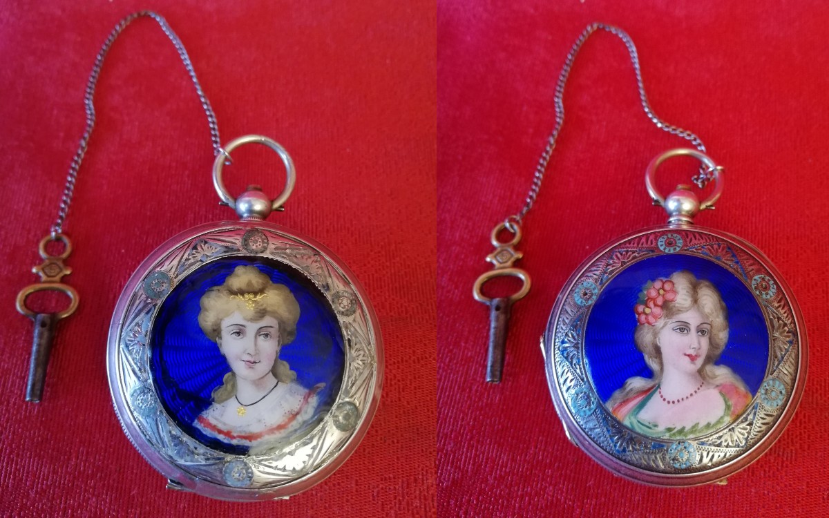 Double-sided Enamel Watch