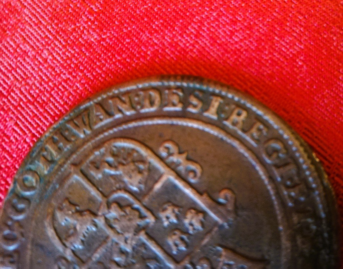 Copper Coin Of Christina Of Sweden  -photo-3