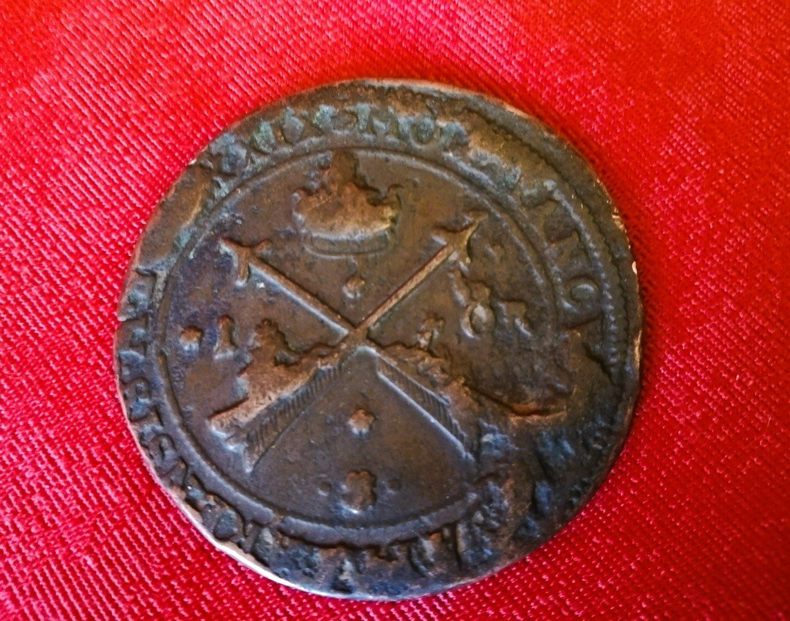 Copper Coin Of Christina Of Sweden  -photo-5