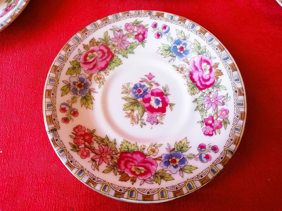 Seven Cups With Their Porcelain Saucers -photo-3