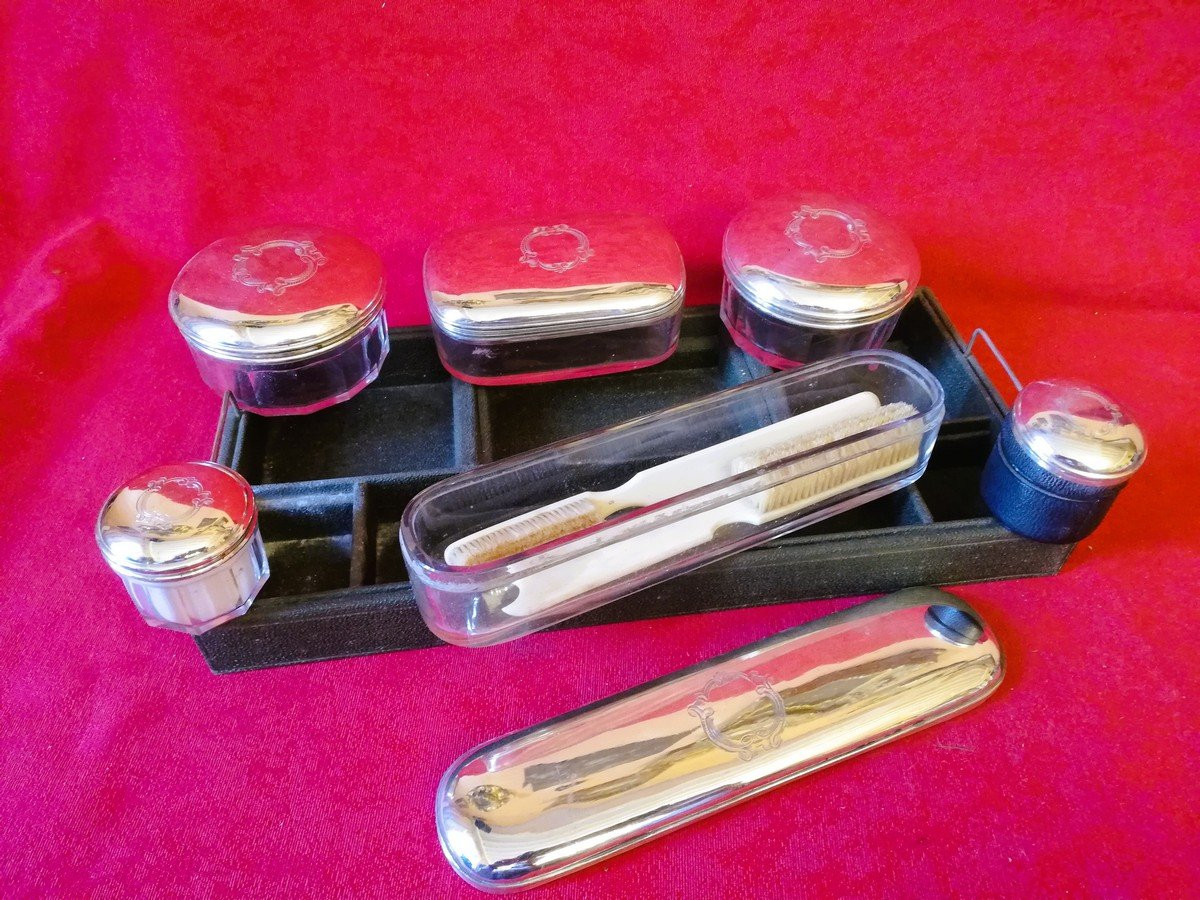 Coffret nécessaire de voyage époque Napoléon III-photo-3