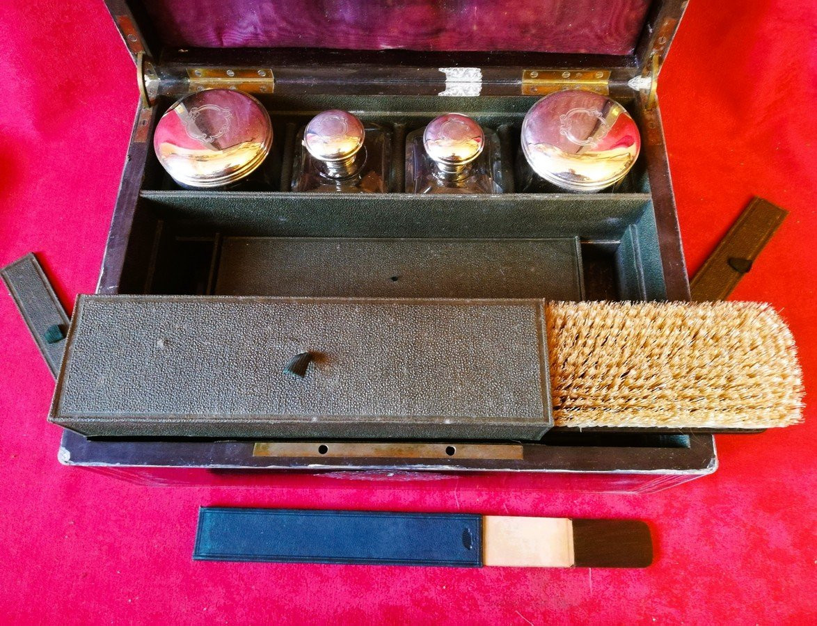 Coffret nécessaire de voyage époque Napoléon III-photo-3