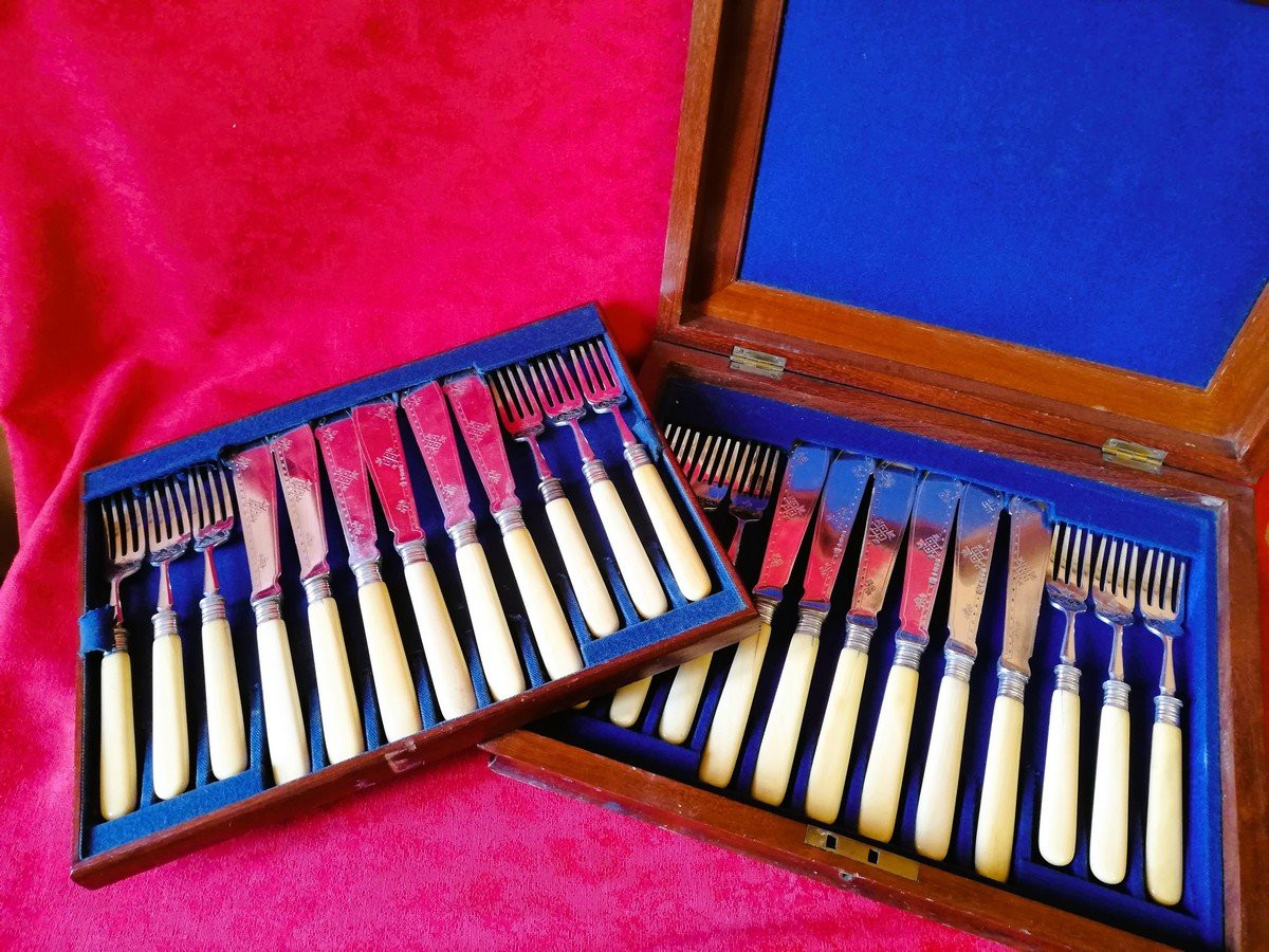 Service à poissons en coffret -photo-3