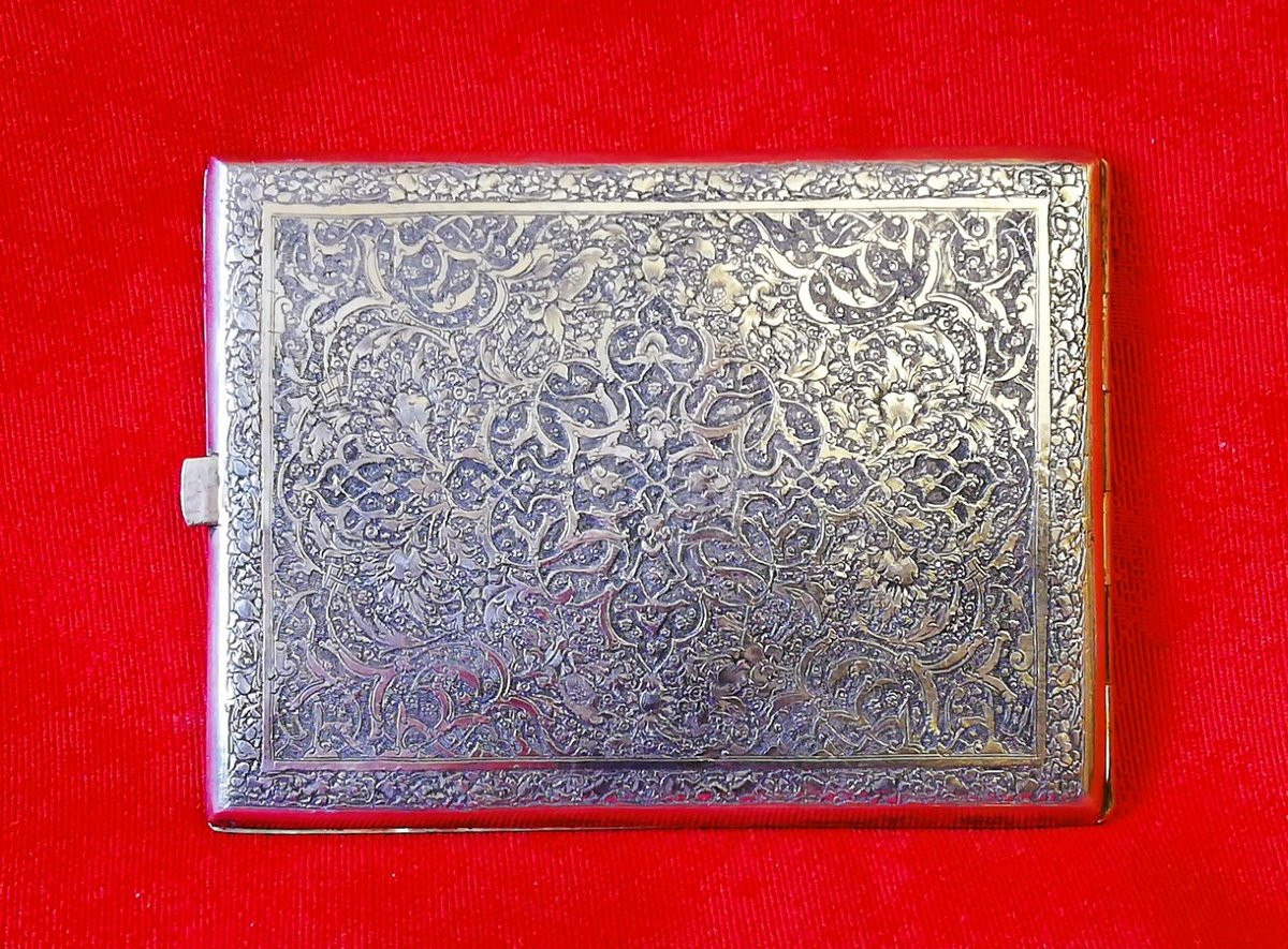 Etui porte cigarettes argent -photo-3