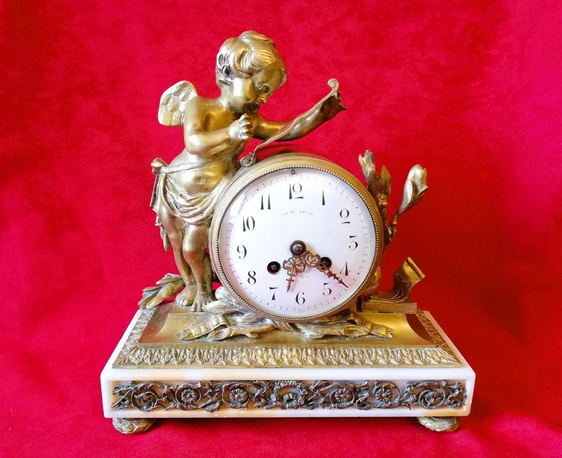 Garniture de cheminée Napoléon III-photo-2