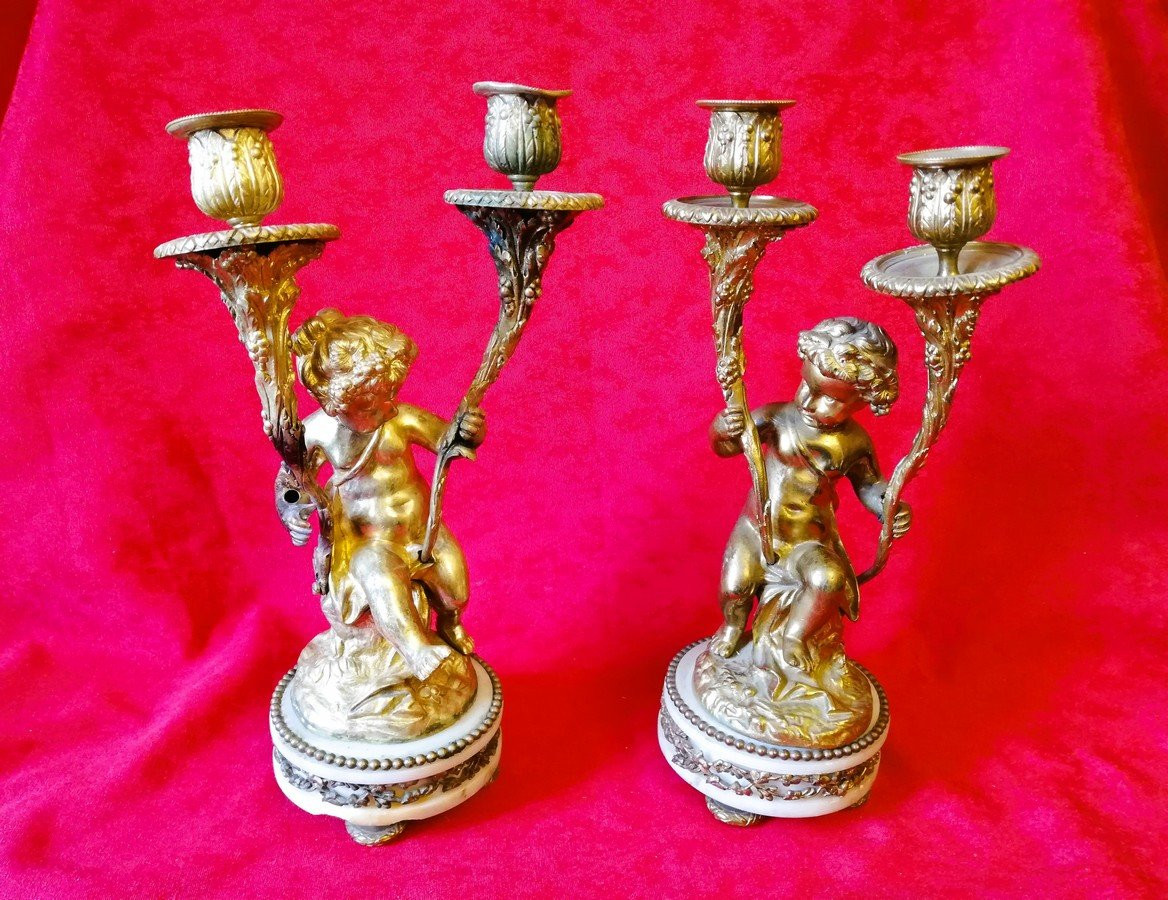 Garniture de cheminée Napoléon III-photo-4