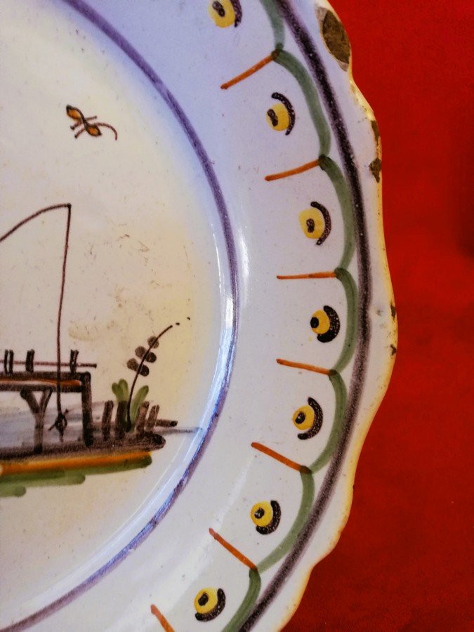 18th Century Nevers Plate  -photo-3