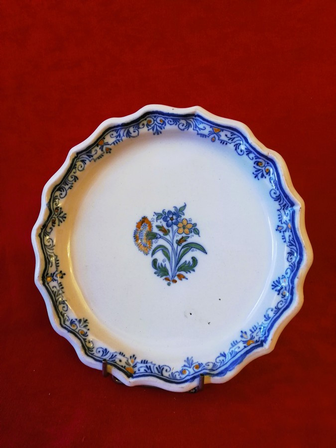 Moustiers Plate, 18th Century  