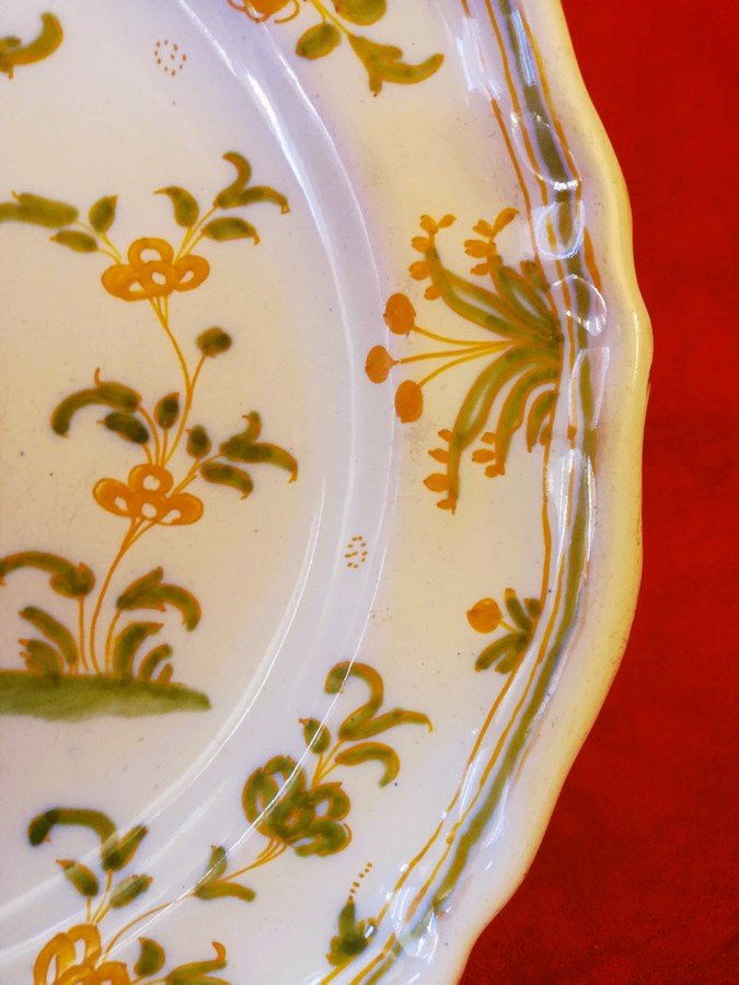 Small Dish From Moustiers With A Grotesque -photo-3