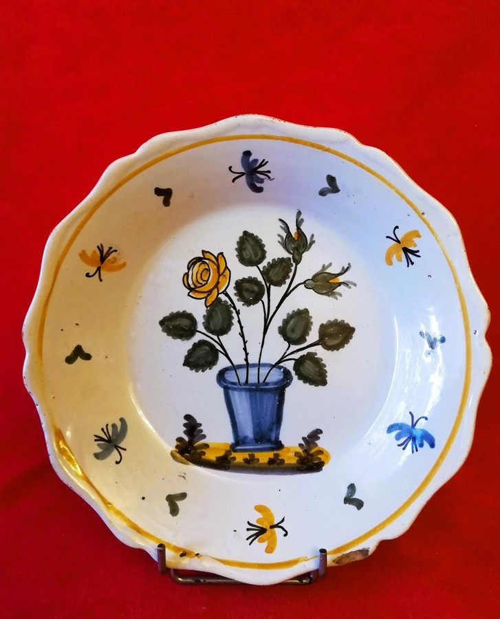 18th Century Soup Plate From Nevers 