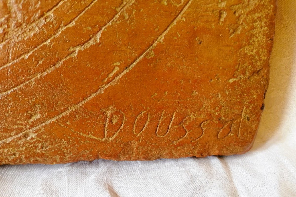 Cadran solaire en terre cuite 19ème siècle -photo-4