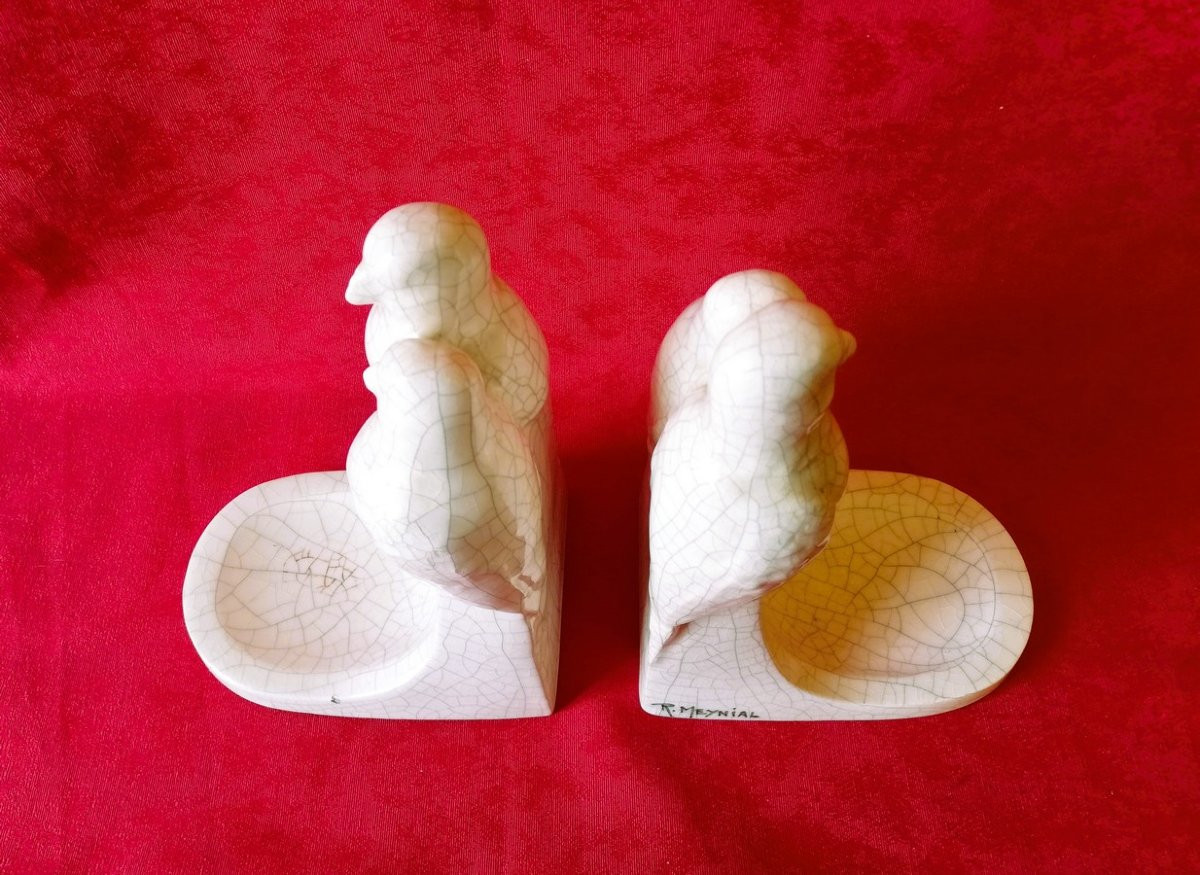 Paire de serre livres Art Déco -photo-1