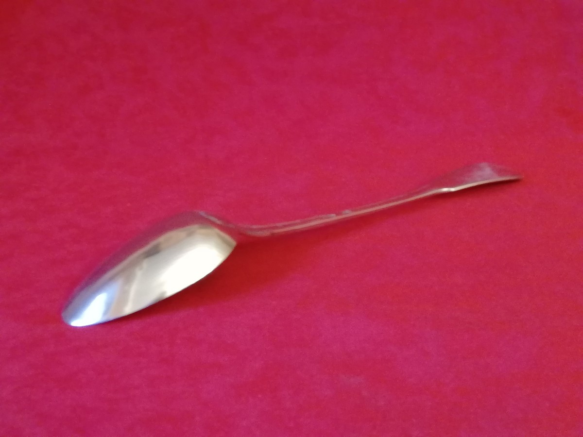 18th Century Silver Stew Spoon 