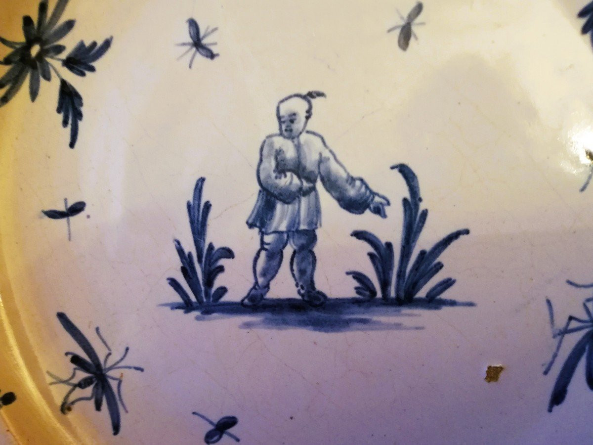 Assiette 18ème siècle Marseille -photo-2