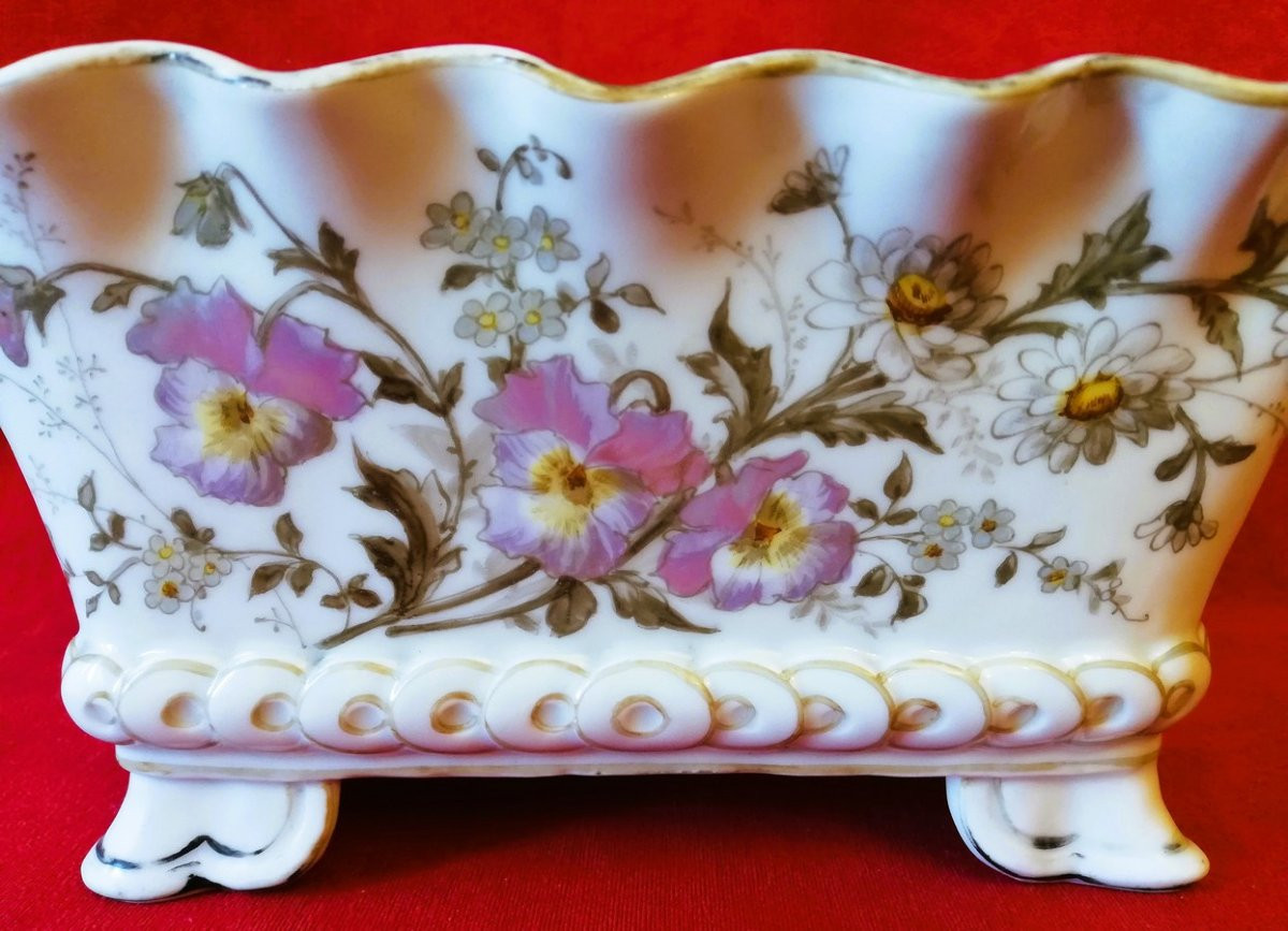 Jardinière rectangulaire en porcelaine -photo-2