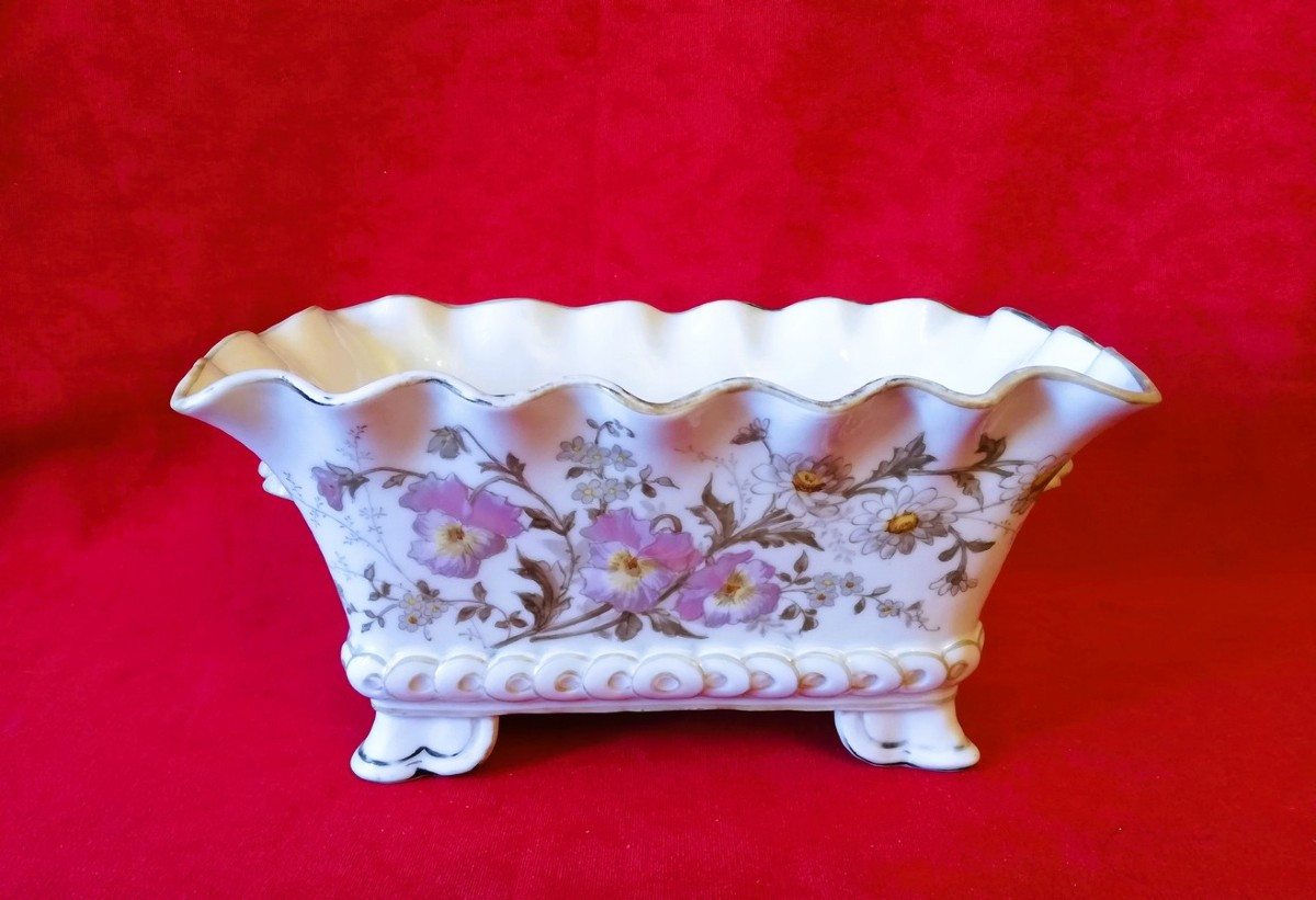 Jardinière rectangulaire en porcelaine 