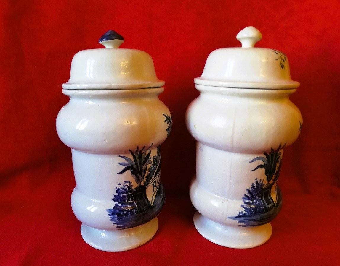 Pair Of Covered Apothecary Jars  -photo-2