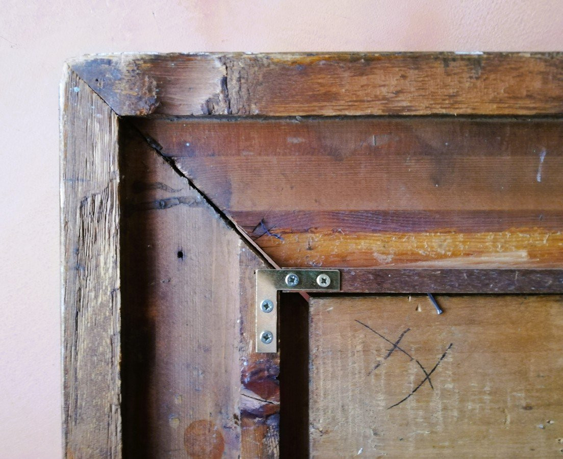 Huile sur panneau encadrée -photo-5