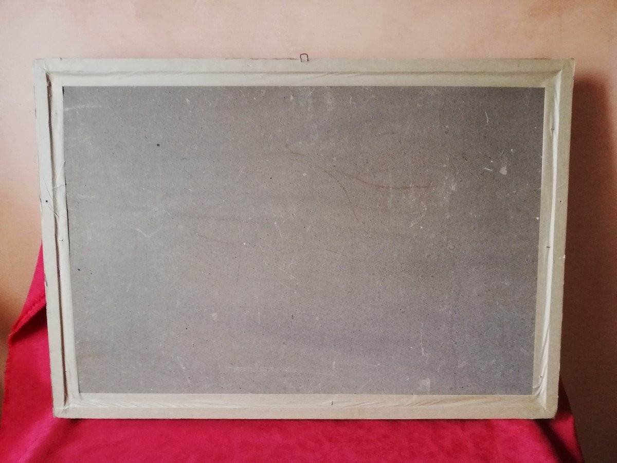 Paire de gouaches Napolitaines encadrées -photo-8