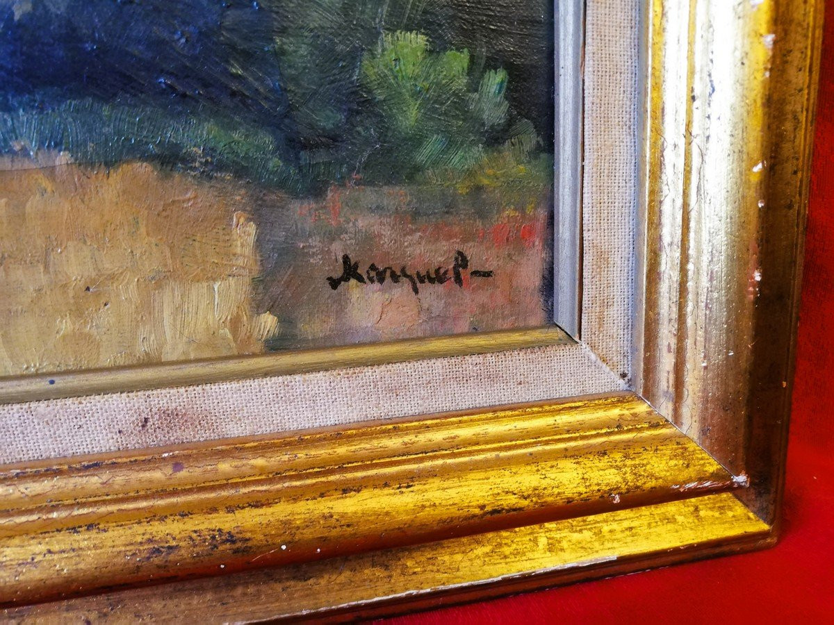 Huile sur toile encadrée -photo-2